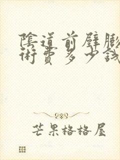 阴道前壁膨出手术费多少钱