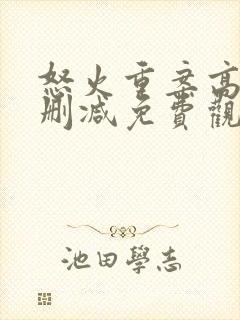 怒火重案高清无删减免费观看