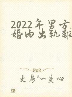 2022年男方婚内出轨离婚怎么处理
