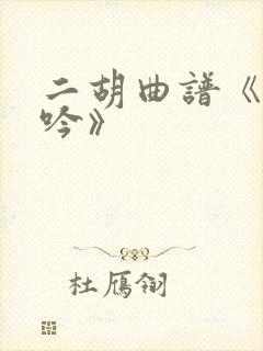 二胡曲谱《葬花吟》