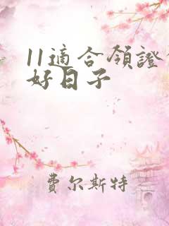 11适合领证的好日子