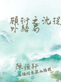 顾衍之沈从灵番外结局