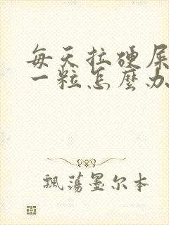 每天拉硬屎一粒一粒怎么办