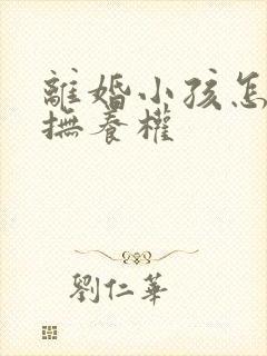 离婚小孩怎么判抚养权