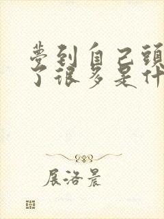 梦到自己头发掉了很多是什么预兆