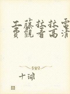 工藤拉拉电影免费观看高清