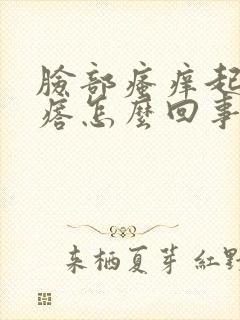 脸部瘙痒起红疙瘩怎么回事