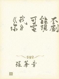 《我可能不会爱你》电视剧