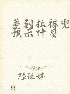 梦到拉裤兜子屎预示什么