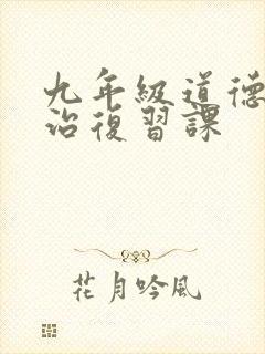 九年级道德与法治复习课