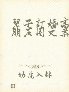 儿子订婚高情商朋友圈文案