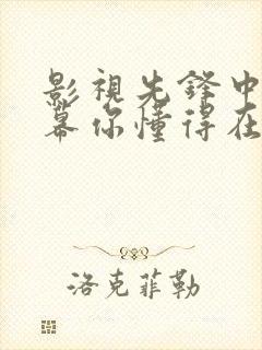 影视先锋中文字幕你懂得在线观看