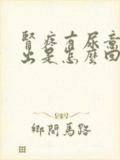 肾疼有尿意尿不出是怎么回事