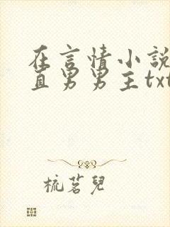 在言情小说里撩直男男主txt