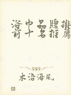 浴巾品牌排行榜前十名推荐