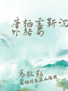 唐栖雾靳沉野番外结局