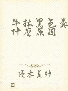 牛拉黑色粪便是什么原因