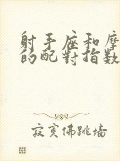 射手座和摩羯座的配对指数