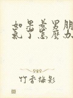 如果惹男朋友生气了怎么办