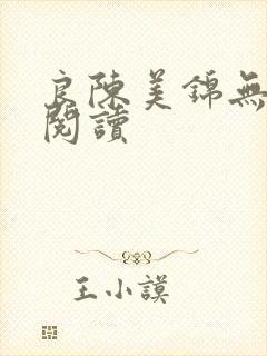 良陈美锦无弹窗阅读