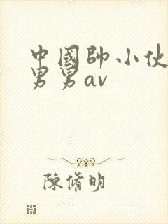中国帅小伙同性男男av