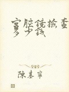 宫腔镜检查费用多少钱