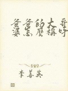 爸爸的大哥的老婆怎么称呼