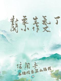 对象生气了怎么哄小作文