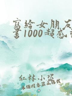 写给女朋友的情书1000超感动