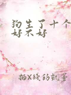 狗生了十个小狗好不好