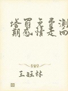 塔罗免费测试近期感情走向