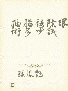 抽脂祛除眼袋手术多少钱