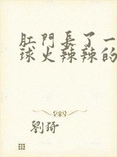 肛门长了一个肉球火辣辣的疼