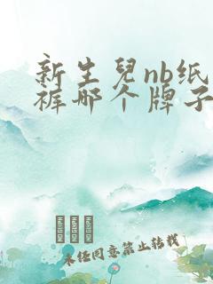 新生儿nb纸尿裤哪个牌子实用