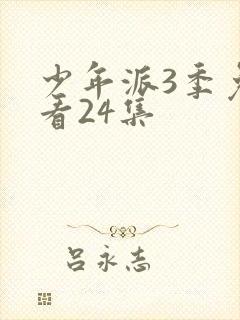 少年派3季免费看24集