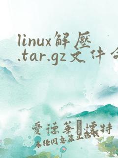 linux解压.tar.gz文件命令