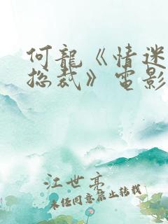 何龙《情迷霸道总裁》电影