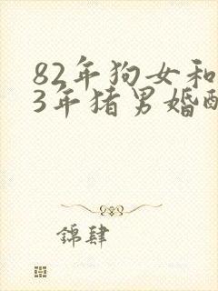 82年狗女和83年猪男婚配能长久吗
