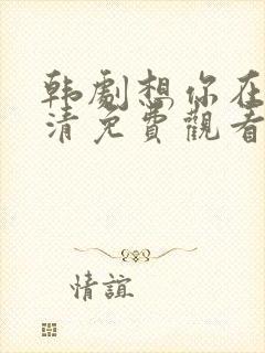 韩剧想你在线高清免费观看