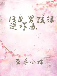 13岁男孩很叛逆咋办