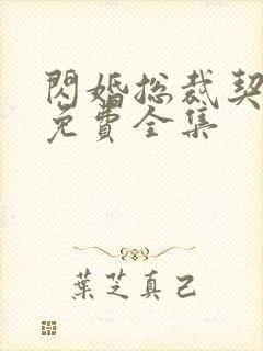 闪婚总裁契约妻免费全集