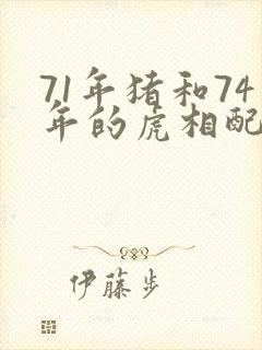 71年猪和74年的虎相配吗