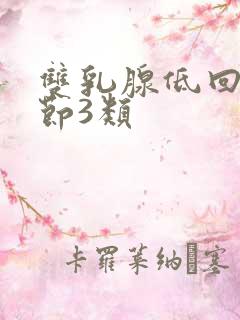 双乳腺低回声结节3类