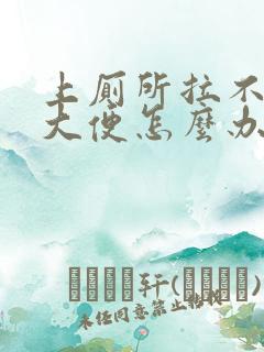 上厕所拉不出来大便怎么办