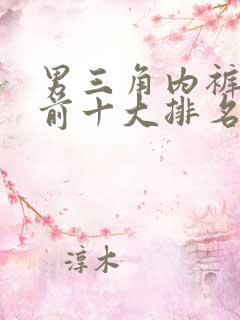 男三角内裤品牌前十大排名