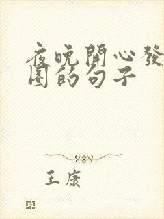 夜晚开心发朋友圈的句子