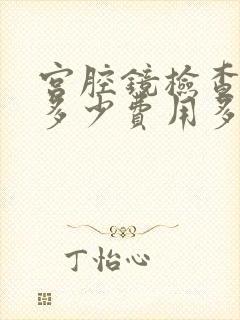 宫腔镜检查需要多少费用多少