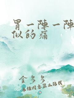 胃一阵一阵针扎似的痛