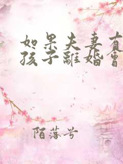 如果夫妻有两个孩子离婚会怎么判