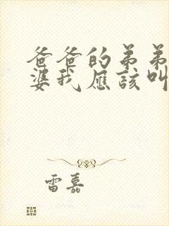 爸爸的弟弟的老婆我应该叫什么